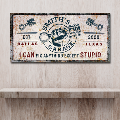 Family Garage Sign