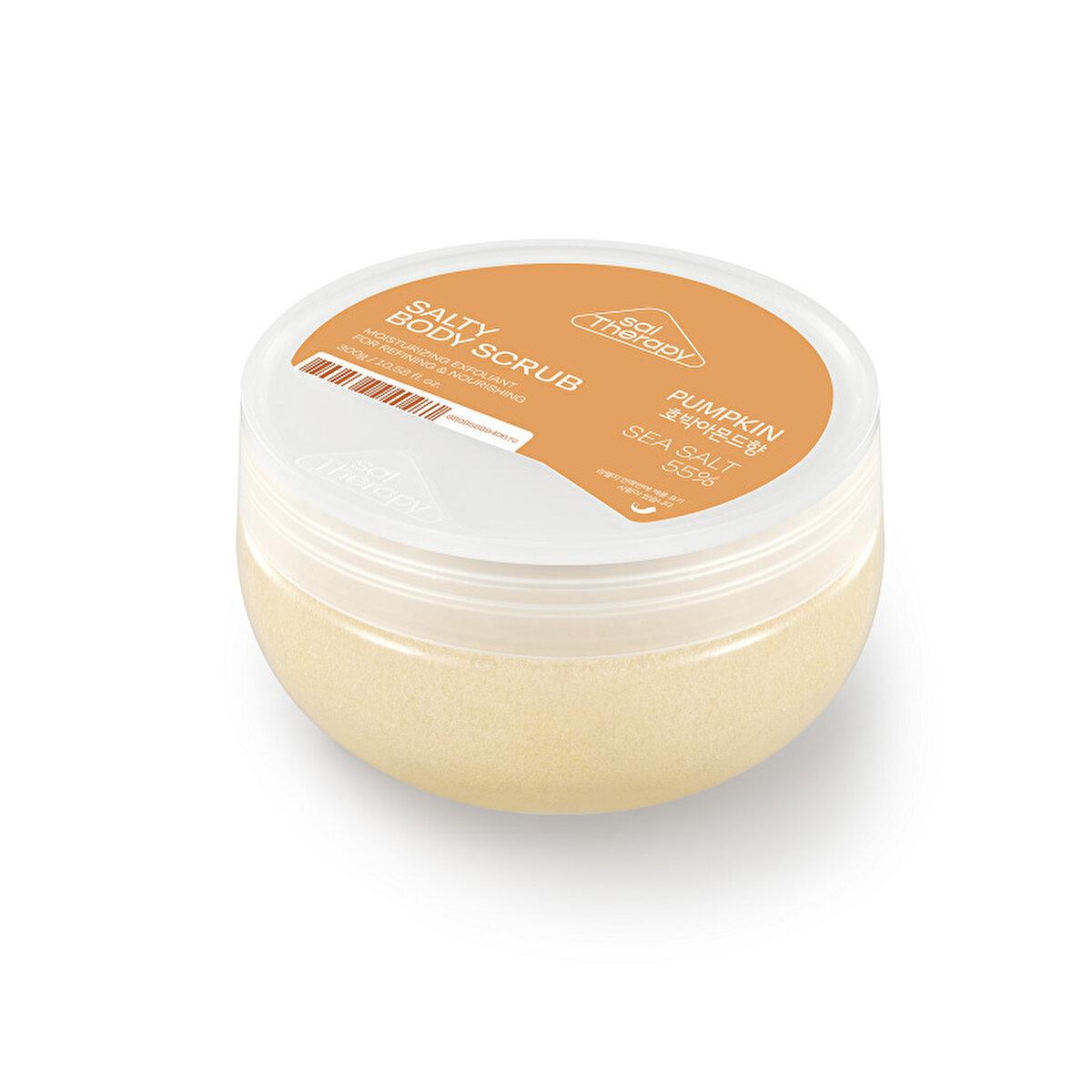 SalTherapy Korean Sun Salt Body Scrub with Pumpkin Extract - Natural Exfoliating Skincare
