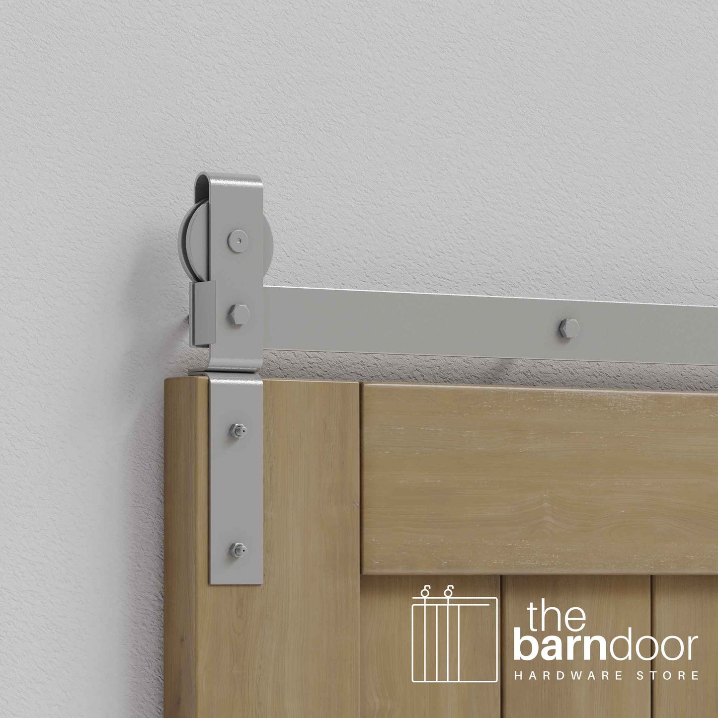 J-Strap Heavy Duty Bifold Barn Door Hardware Kit | 2 Door Kit
