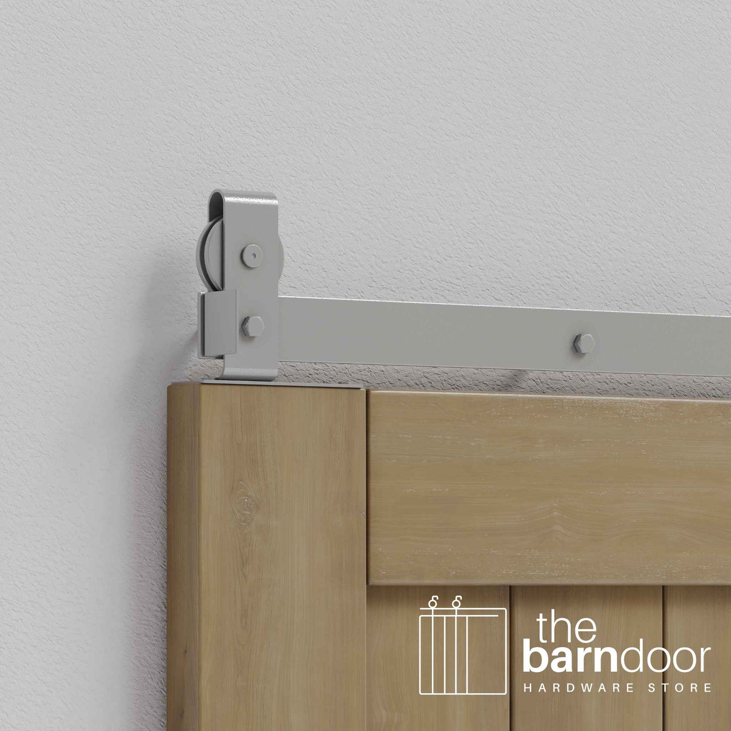 J Top Mount Heavy Duty Bifold Barn Door Hardware Kit | 6 Door One Way