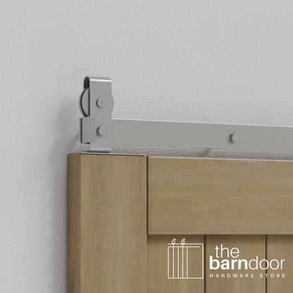 J Top Mount Heavy Duty Bifold Barn Door Hardware Kit | 8 Door Biparting