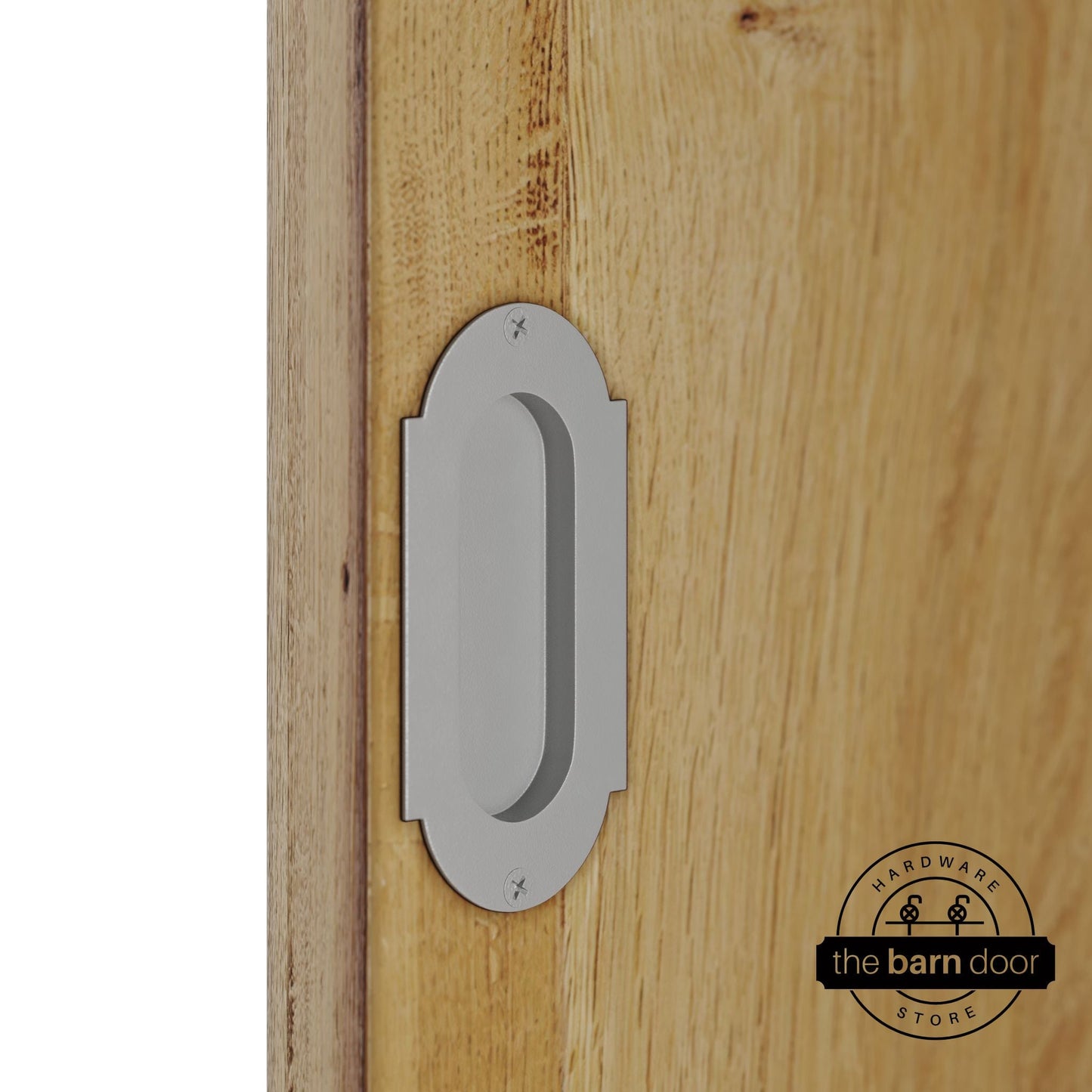 Barn Door Full Radius with Wings Flush Pull
