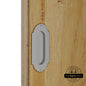 Barn Door Full Radius with Wings Flush Pull