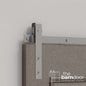 Flat Top Strap Heavy Duty Sliding Barn Door Hardware Kit