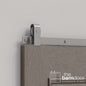 J Top Mount Heavy Duty Sliding Barn Door Hardware Kit