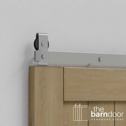 Modern J Top Mount Bifold Barn Door Hardware Kit | 4-Door Biparting