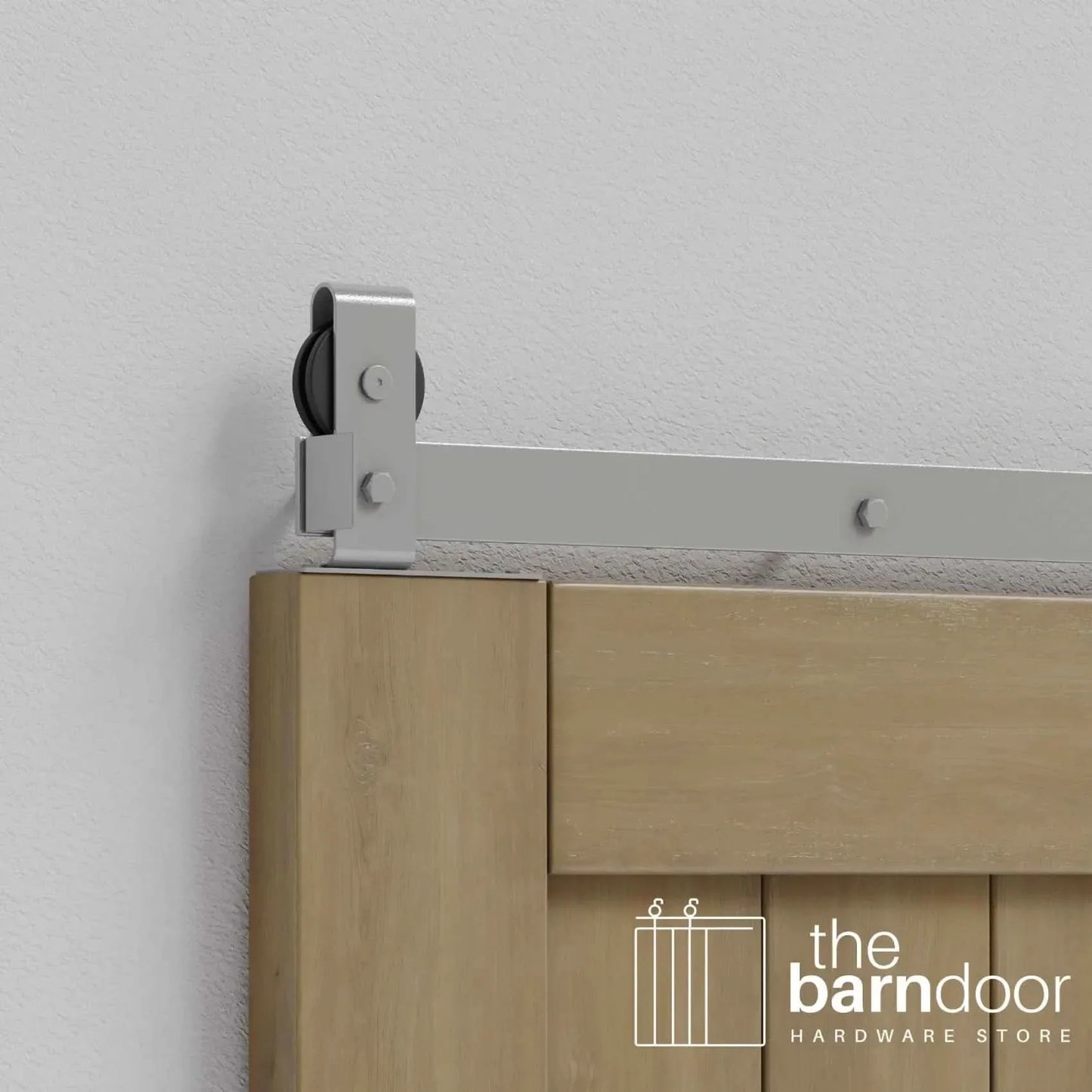 Modern J Top Mount Bifold Barn Door Hardware Kit | 4 Door One Way