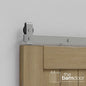 Modern J Top Mount Bifold Barn Door Hardware Kit | 12 Door Biparting