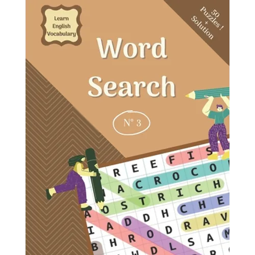 Word Search Puzzles: 100 Page, 8×10 - Paperback