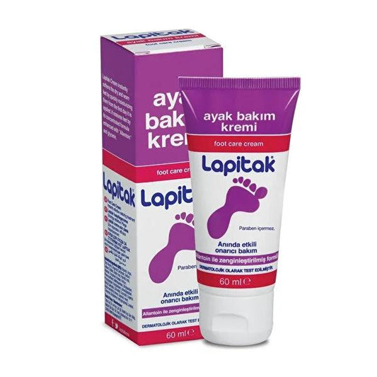 Lapitak Foot Care Cream - Moisturizing, Anti-Aging, and Soothing for Dry, Cracked Heels - 2.03 fl oz