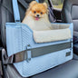 PETSFIT Small Dog Booster Car Seat with Safety Buckles & Tether, Foldable