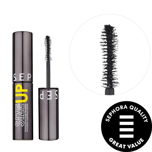Glossier Mini Size Up Volumizing Mascara - Vegan, Cruelty-Free, Long-Lasting Volume & Length