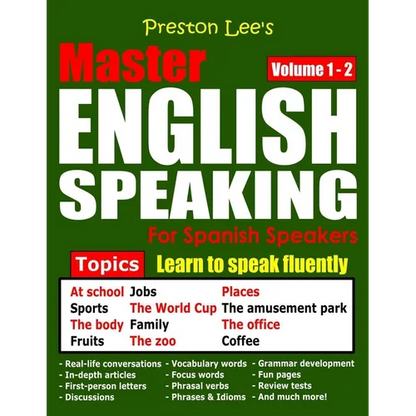 Preston Lee's Master English Speaking - Volume 1 - 2 For Spanish Speakers - Paperback