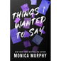 Things I Wanted to Say - Paperback