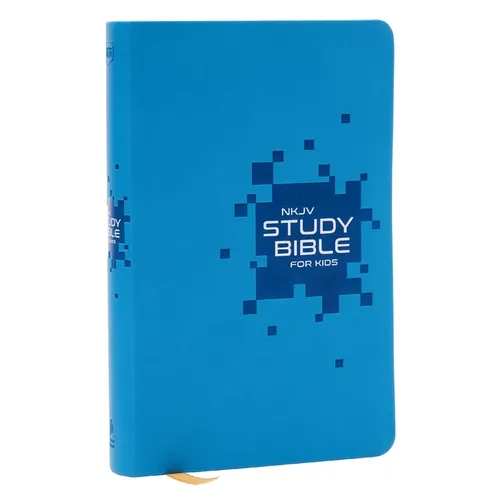 NKJV Study Bible for Kids, Blue Leathersoft: The Premier Study Bible for Kids - Imitation Leather