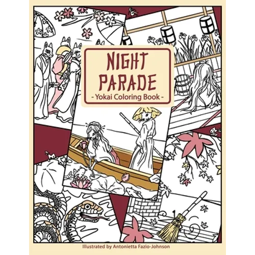 Night Parade: Yokai Coloring Book - Paperback