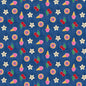 Blue Patch Perfect Sweet Tooth Cotton 43"/44" Fabric Per Yard