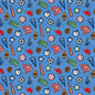 Blue Patch Perfect Sports Cotton 43"/44" Fabric Per Yard