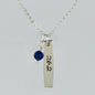 26.2 Courage Sterling Silver & Lapis Necklace