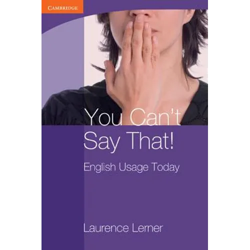 You Can't Say That! - Paperback