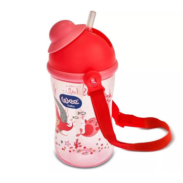 Wee Baby Soft Silicone Baby Sippy Cup with Pipette - BPA-free, Sterilizable, 12.85 fl oz