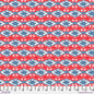 Red Maison Rouge Cotton 44"/45" Fabric Per Yard