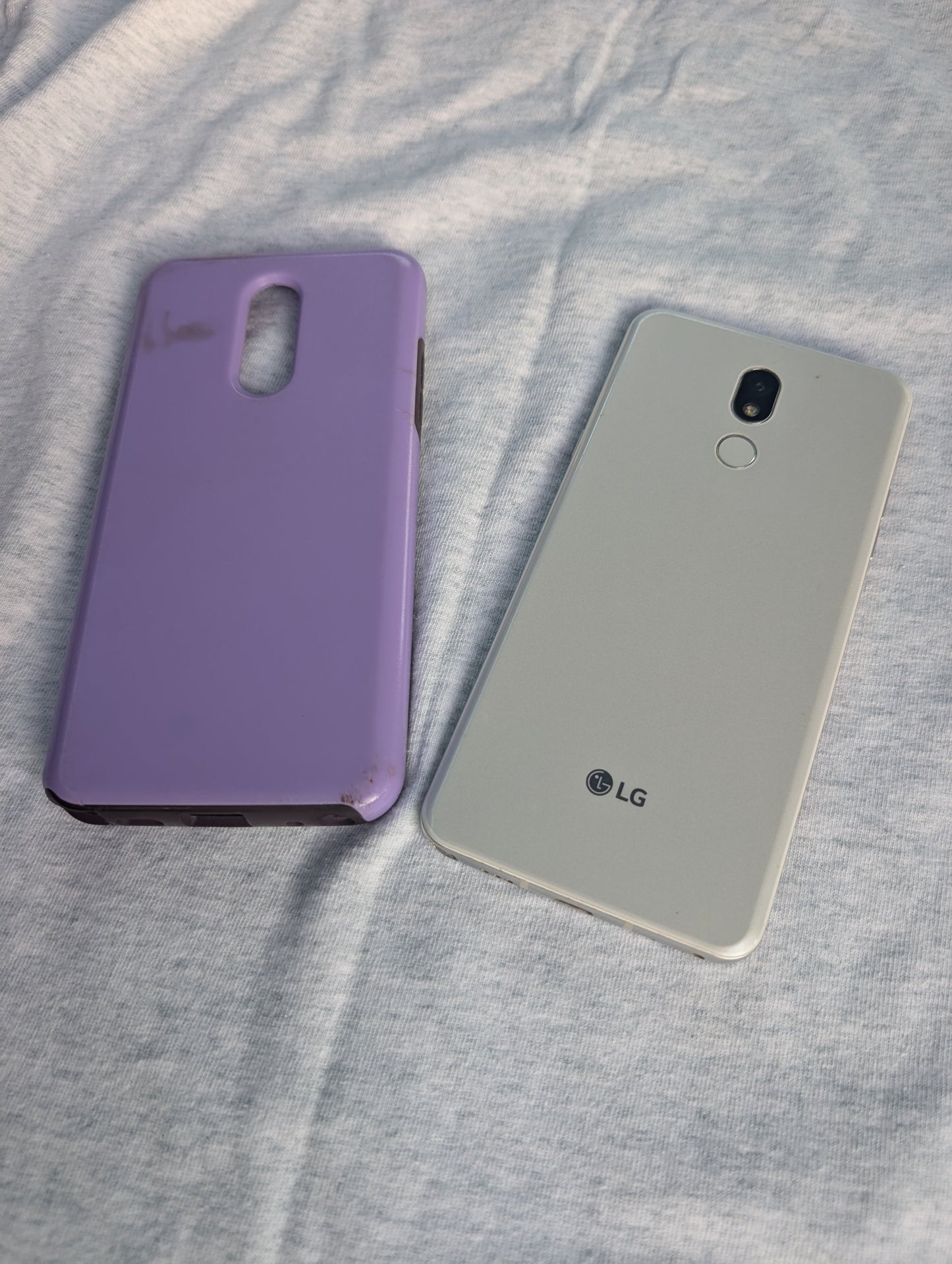 LG Stylo 5 LM-Q720 32GB Blonde Rose Sprint with case