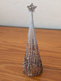 Glitter Wire Cone Tree from Unknown -  Holiday Decor (Wire, Plastic, Glitter Decor, Modern, Glam, Minimalist, Silver, Bronze)