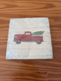 Red Truck Christmas Napkins from Unknown -  Tabletop (Paper Paper Goods, Farmhouse, Rustic, White, Red, Green)