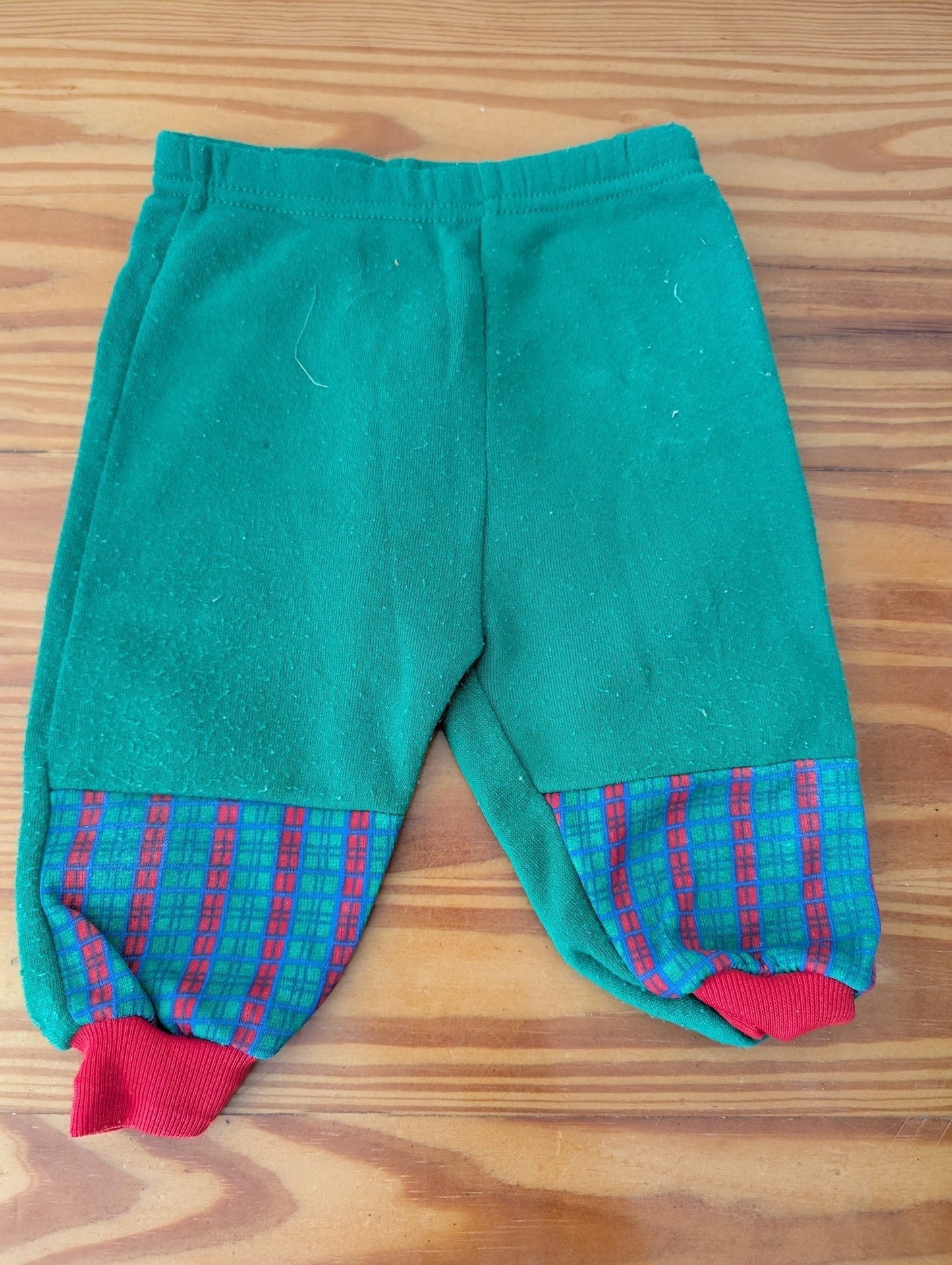 Plaid Cuff Sweatpants from Unbranded -  Apparel (Cotton/Polyester Fleece Sweatpants, Casual, Plaid, Green, Red, Blue)