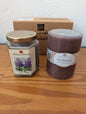 Lilac Blossoms Candles from Home Interiors and Gifts - 2000s Candles (Wax, Glass Candles, Traditional, Floral, Purple / Mauve)