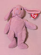 Hoppity the Rabbit - Ty Beanie Baby (Pink, 1996, Vintage, MWMT, Plush, Toy, Stuffed Animal, Retired)