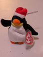Penguin the Penguin - Ty Beanie Baby (Black, White, 1998, Vintage, MWMT, Plush Toy, Stuffed Animal, Retired)