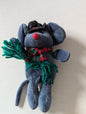 Christmas Mouse - Unbranded Plush Toy (Gray, 1990s, Mouse)