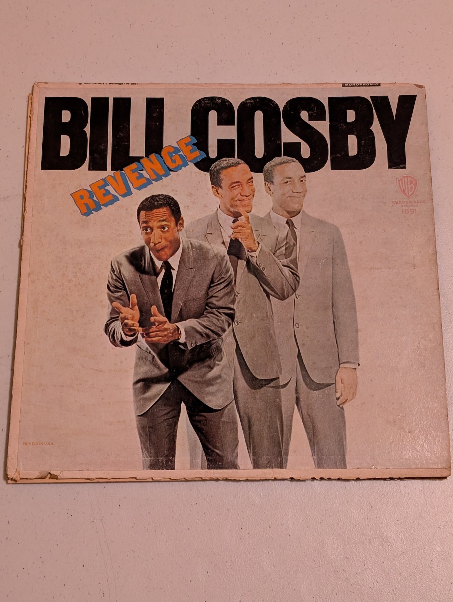 Bill Cosby – Revenge On Warner Bros 1967 Vinyl LP 12” Comedy Album