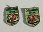 Adirondack Mountains Vintage Souvenir Travel Patch set of two