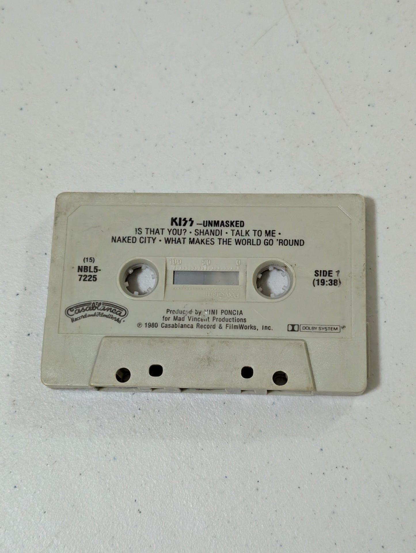 KISS - Unmasked Cassette Tape Casablanca  Cassette only(Cassette, vintage, out of print)
