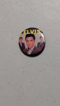 Elvis Trio Pin from Unknown - 1970s Collectibles (Metal, Plastic Pinback Button, Retro, Music Memorabilia, Brown, Yellow, Black, Collectable, Vintage, Original)