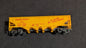 Union Pacific Covered Hopper Covered Hopper likely from Athearn - 1970s-1980s HO Scale Model Train (Plastic, Metal Covered Hopper, Yellow, Red)