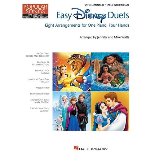 Easy Disney Duets - Popular Songs Series: Nfmc 2024-2028 Selection Late Elementary/Early Intermediate Level - Paperback