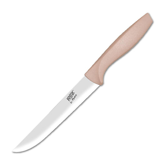 Pratik Kitchen Knife - High-Carbon Stainless Steel, Ergonomic Handle, 5.91 inches - Pink Kitchen Utensils
