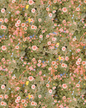 Cali Flowers Wallpaper, peachy green