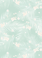 Palm Petal Wallpaper, mint