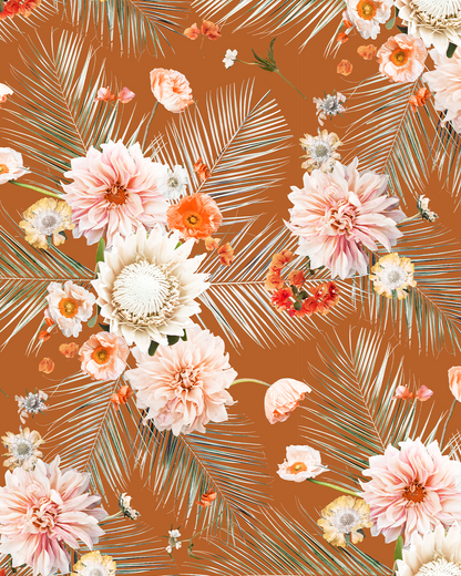 Palm Springs Wallpaper, rust