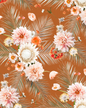Palm Springs Wallpaper, rust