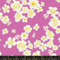 Paper Cuts 2 Heliotrope Lavender Retro Hawaiian Cotton 43"/44" Fabric Per Yard