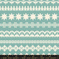 Paper Cuts 2 Water Turquoise Stripes Knit Cotton 43"/44" Fabric Per Yard