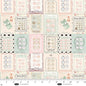 Parisian Snippets Digital Ecru Buttons Cotton 44"/45" Fabric Per Yard