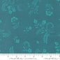 Parlor Boho Flowers Peacock Cotton 44"/45" Fabric Per Yard