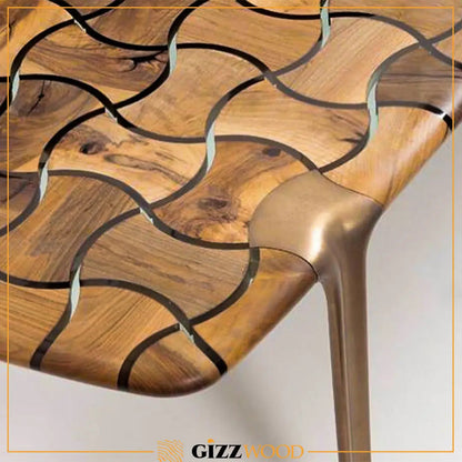 Patch Epoxy Resin Dining Table